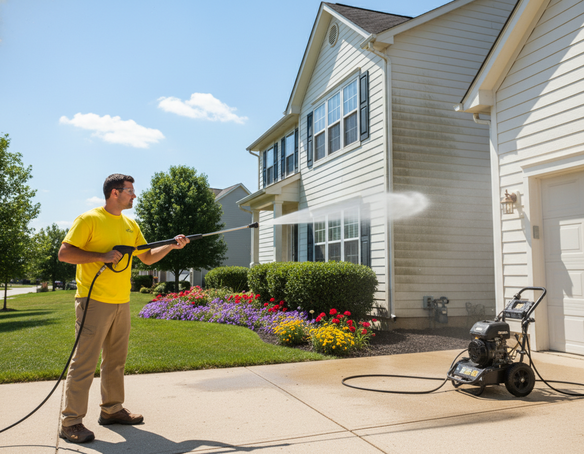 Pressure Washing In Lewis Center